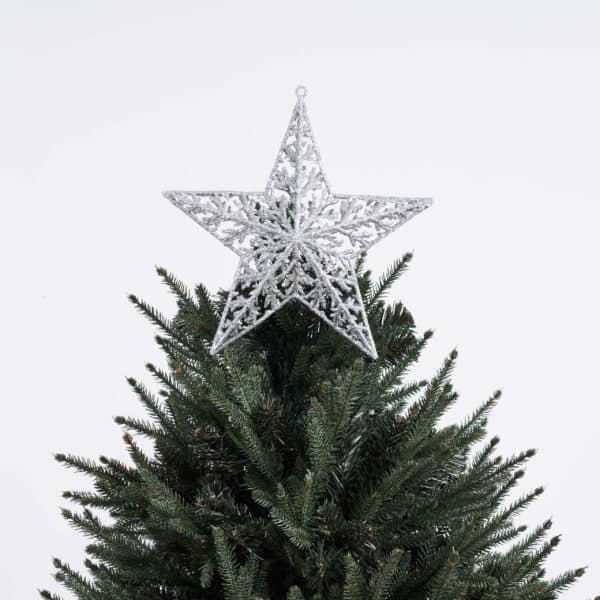 silver stella star - christmas ornaments by masons home decor singapore