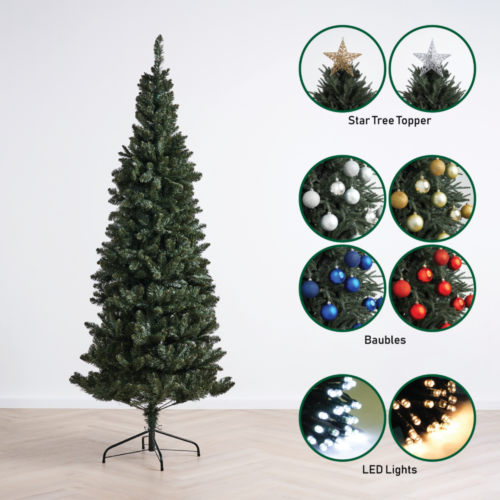 renato colarado pine slim christmas tree by masons home decor - starter kit