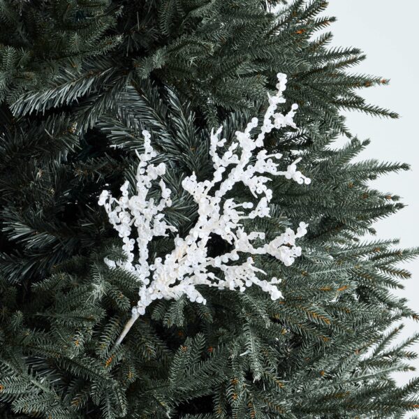 snow leaf spray white - christmas ornaments by masons home decor singapore