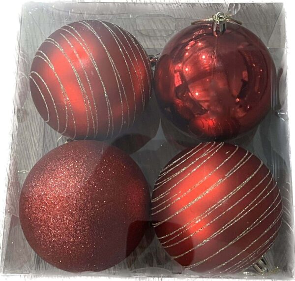 Atlantic Large Baubles - Red