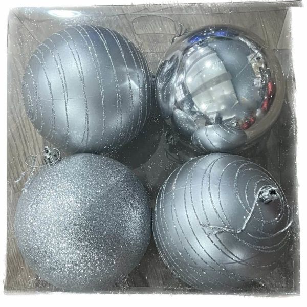 Atlantic Large Baubles - Silver