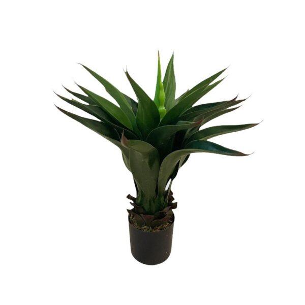 Artificial Agave Plant - Black Basic Pot by masons home decor singapore