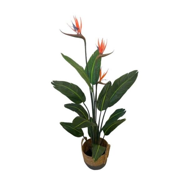 Artificial Birds of Paradise Plant - Brown Basket by masons home decor singapore