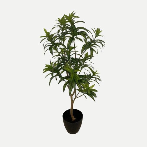 Artificial Dracaena Reflexa - 1.25m - Pot Black