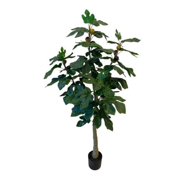 Artificial Fig Tree - 1.2m - Black Basic Pot by masons home decor singapore