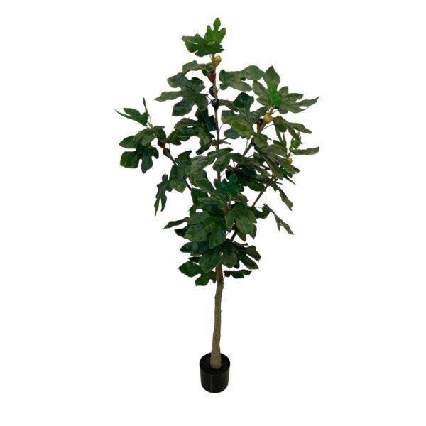 Artificial Fig Tree - 1.5m - Black Basic Pot by masons home decor singapore