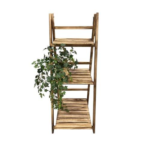 Artificial Frosted Green Ivy Bush (With Wooden Stand) - Basket by masons home decor singapore