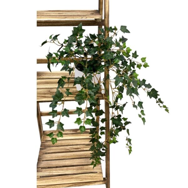 Artificial Ivy Bush (With Wooden Stand) - White Pot by masons home decor singapore