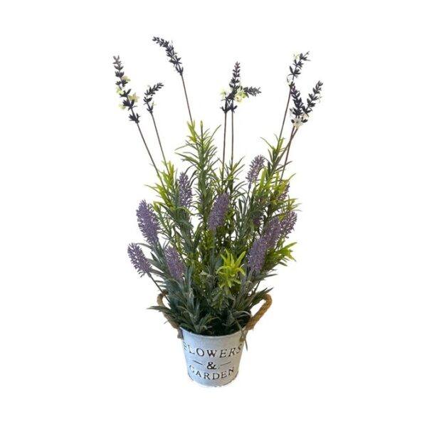 Artificial Lavender - Zinc Pot by masons home decor singapore