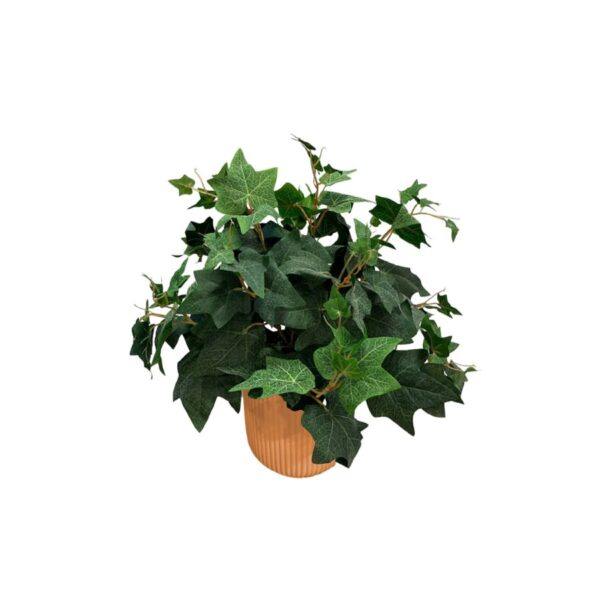 Artificial Potted Ivy Bush - Terracotta Straight Textured Pot 1 by masons home decor singapore