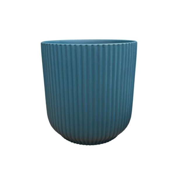 Artificial Potted Philo Bush - Teal Straight Textured Pot 2 by masons home decor singapore