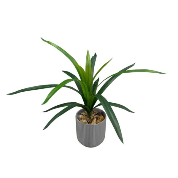 Artificial Sword Fern - Grey Pot 1 by masons home decor singapore