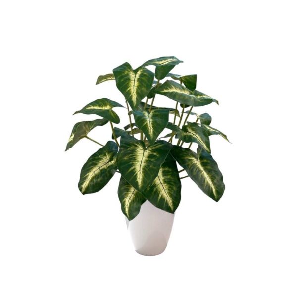 Artificial Syngonium Bush - White Melanin Pot by masons home decor singapore