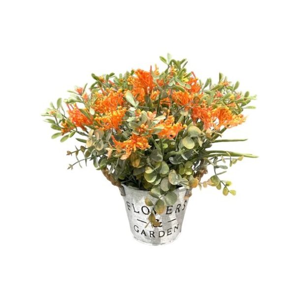 Artificial Wild Flower Arrangement - Zinc Pot by masons home decor singapore