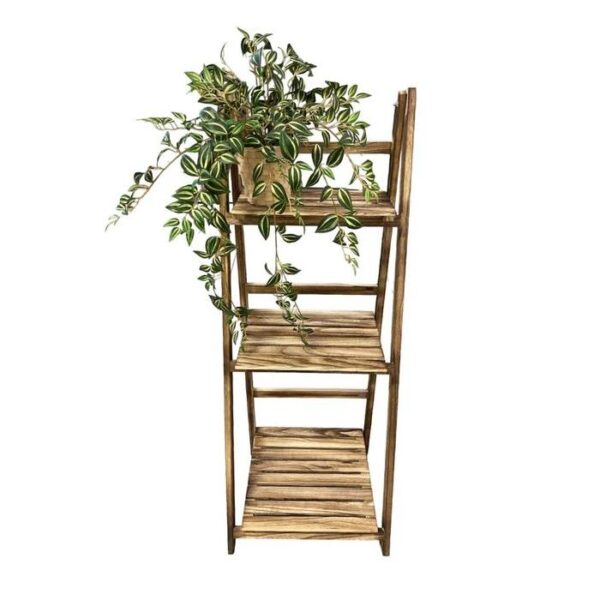 Artificial Yellow Green Wandering Jew Bush (With Wooden Stand) - Basket by masons home decor singapore